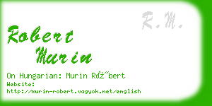 robert murin business card